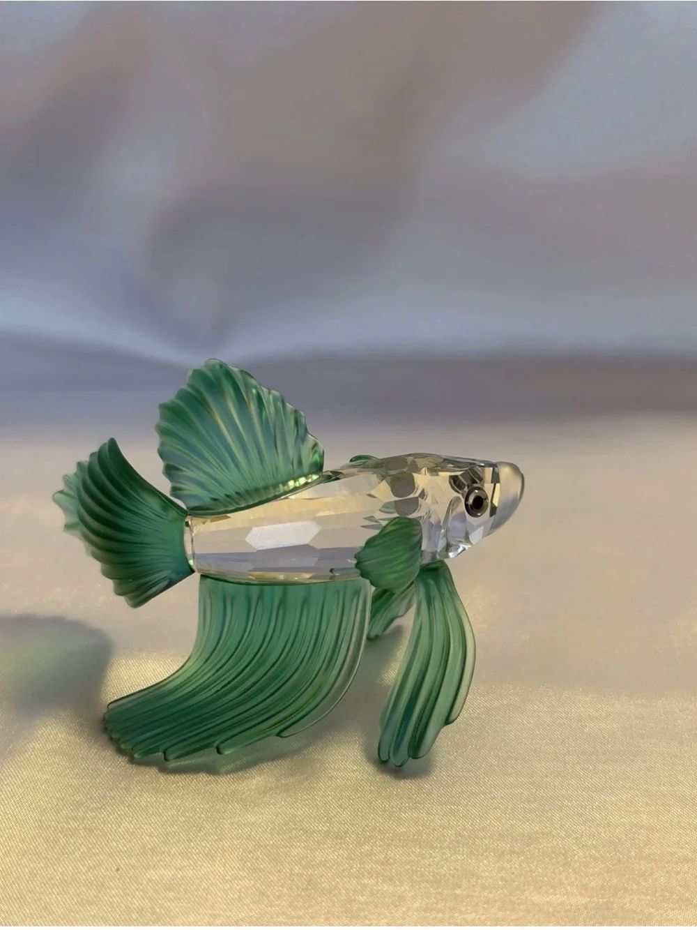 Swarovski Green Siamese Fighting Fish 7644000006 261259.